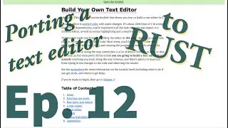 Porting a text editor to Rust - Improved Config Files and Screen Resizing
