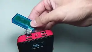 Power Bank UKC m9, 50000 mAh, black, x4 USB, Lightning (Реплика, Китай, 5000 mAh по факту)