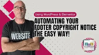 How to add a footer copyright notice to update automatically in WordPress using Elementor!