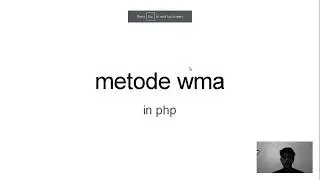 metode (wma) wight moving average - teori code -php  - ( indonesia language )