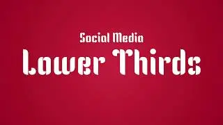Jelly Rubber Type  3D Social Media Lower Thirds I Aftereffects Templates I Bellatrixcorp