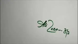 Ali Raza Signature Style #signaturestyles#signature #writingskills #calligraphy #writing