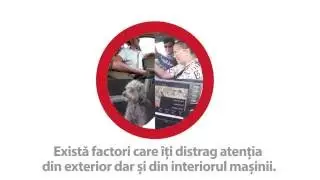 Distragerea atentiei la volan - spot preventiv