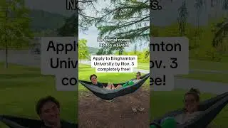 Learn more about Free Application Weeks and apply: binghamton.edu/admissions 
