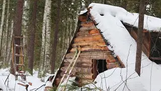 ТАЁЖНАЯ ИЗБА ОБОГРЕЕТ И НАКОРМИТ, 10 КМ НА ЛЫЖАХ ДО ИЗБУШКИ.