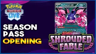 Pokemon TCG Live Battle Pass Shrouded Fable Opening | I know I am late shhhhhh 😭