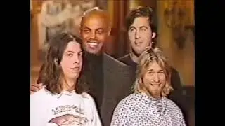 Charles Barkley and Nirvana Doing a Promo Rehearsal for SNL (1993)