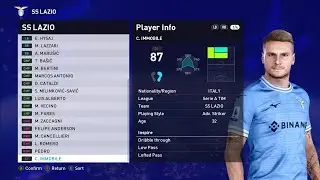 LAZIO PLAYER FACEPACK, KITSPACK AND FILE EDIT | PES 2021| PC VERSION