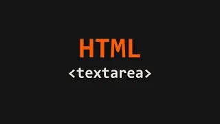 Textarea Element HTML Example