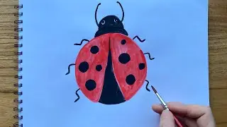 Как нарисовать БОЖЬЮ КОРОВКУ