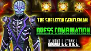 The skeleton gentleman bundle dress combination || free fire dress combination || dress combination