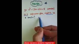 Parabol Simetri Ekseni #aytmatematik #2024 #yazılıyahazırlık