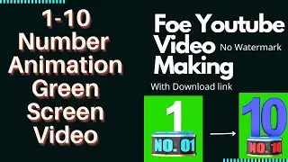 Top 10 1-10 Number Animation  Green Screen Video Free Download For YouTube Video Making