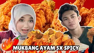 MUKBANG AYAM 5X SPICY!! LUKMAN MENG4MUK TAHAP MAXIMUM!!