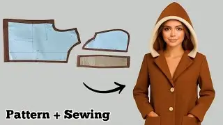 ✅ Hooded Notched Lapel Coat Tutorial | The Clever Trick You’ll Wish You Knew Earlier
