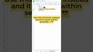 Do you need to create a long sequence in your  #googlesheets? 😲🤗 #tips