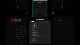 create a Custom Contact Form with Glowing Effects | HTML & CSS Only