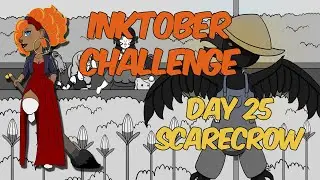 Inktober 2024 Day 25 Scarecrow (Art Challenge)