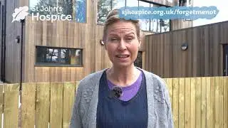 Rachael introduces the Forget Me Not Centre Appeal at St John's Hospice