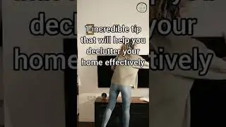 Decluttering | Clean with Me | 1 INCREDIBLE Tip to Help You Declutter EFFECTIVELY #shorts