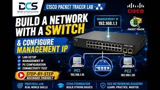 Cisco Packet Tracer Lab #1 | Configure a Management IP on a Cisco Switch (CCNA Beginner)