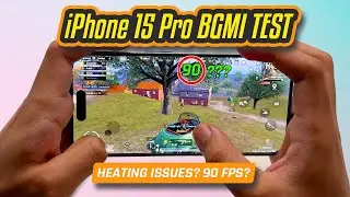 iPhone 15 Pro BGMI Gamplay with FPS 🔥 90 FPS? BEST PHONE FOR BGMI!?