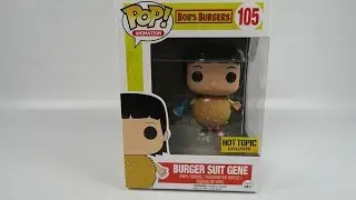 Hot Topic Exclusive Funko Pop Vinyl  Bob's Burgers Burger Suit Gene Unboxing
