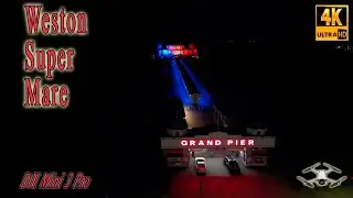 Weston Super Mare at Night by Drone