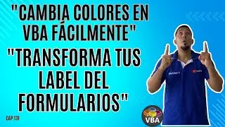 Cómo Cambiar Estados y Colores de Forma Dinámica en Label VBA en Excel Cap 132 #sepamosexcelvba