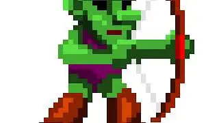 Elfo arciere (pixel art)