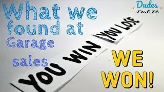 We WON! Collaboration announcement and garage sales from the weekend