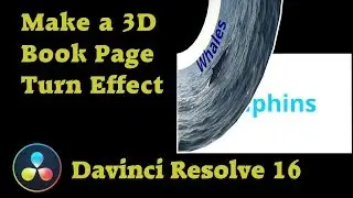 Davinci Resolve 16 Make a 3D Book Page Turn Effect