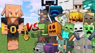 Piglin Brute Titan vs All Titan Mobs | Minecraft Mob Battle