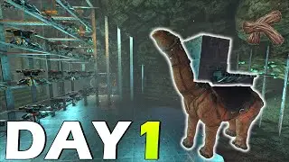 Day 1 On Arks Most Populated Fibercraft Server! | Ark PvP