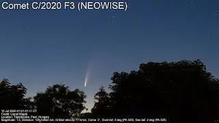 Comet C/2020 F3 (NEOWISE) animation - Jul 10, 2020