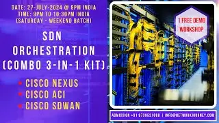 🚀 Admissions Open for CISCO ACI + SDWAN + NEXUS by NetworkJourney | Bonus VXLAN Videos! 📚