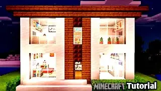 Minecraft | How to build small modern house | Minecraft Pe |Tutorial #1