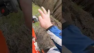 Dirtbiking with this hand is TOUGH!!! #dirtbike #enduro #motorcycle