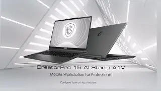 CreatorPro 16 AI Studio A1V - Mobile Workstation for Professional | Professional Graphics | MSI