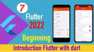 Introduction Flutter with dart - Flutter Crash Course For Beginners 2022 Part 7