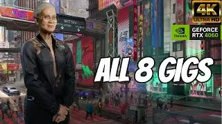 Cyberpunk 2077 - Wakako Okada FULL Gigs [4K60FPS PC]