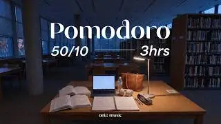 50/10 Focus Timer ⏱️ Late Night Library Pomodoro 🌙