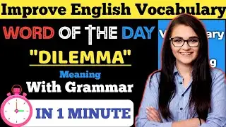 Dilemma: Meaning and Example| Grammar