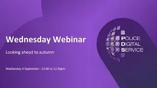 Webinar Get involved this Autumn