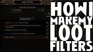 How I Make My Loot Filters In Under 5 Minutes In Last Epoch | Last Epoch Builds | Guide