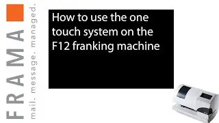 Frama demonstrates how to use the one touch feature on the F12