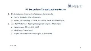 Strafrecht AT Teil 4 (subj. Tatbestand)