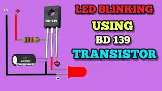 Simple LED Flasher Circuit | Simple LED Blinking Project | Easy Electronics project