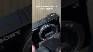Closed shutter on Sony A6000 - New Anti-dust feature? 🤔 #a6000