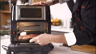 Paprika and Tarragon Steak with Gratin Dauphinois using Baumann Living Air Fryer XR